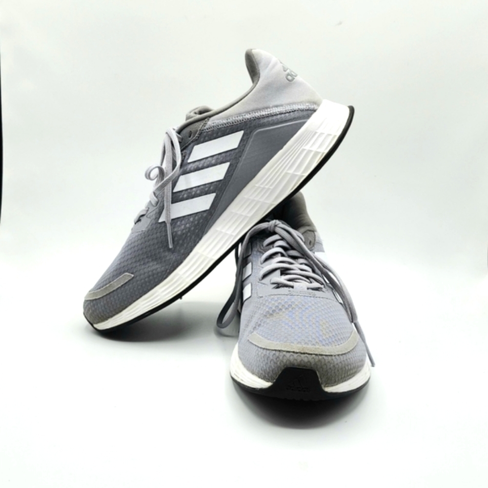 adidas Duramo SL Halo Sneakers Silver Size 8 Walking Running Athletic FY6680